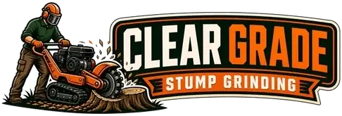 Clear Grade stump grinding logo